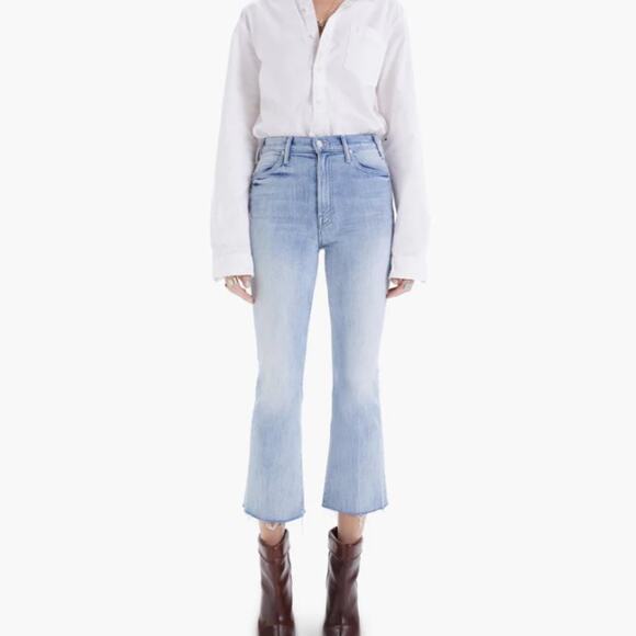 MOTHER The Hustler High Rise Flare Leg Ankle Jeans - Picture 1 of 10